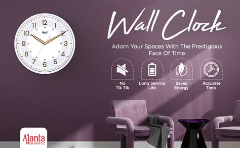 Ajanta Night Glow Radium Analog Wall Clock