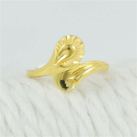 Buy 22k Yellow Gold Rings Indian Handmade Jewelry for Gift, Indian Gold ...