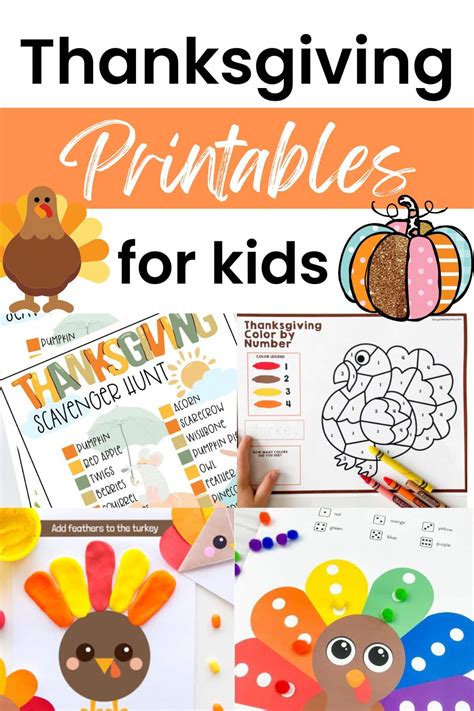 Free Thanksgiving Printable Activities For Kids