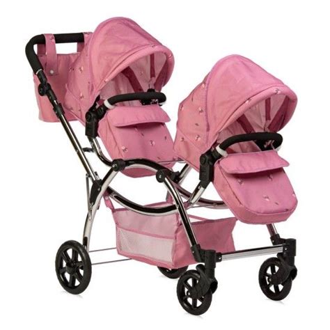 Roma Darcie Twin Dolls Pram Pink - Babylicious Moreton - Babylicious ...