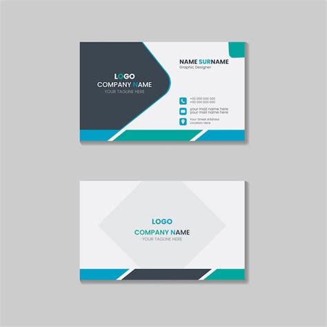 Clean Business Card Design 的图像结果