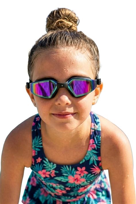 Buy ROVARS Electroplated Swimming Goggles for Kids with Nose & Ear ...
