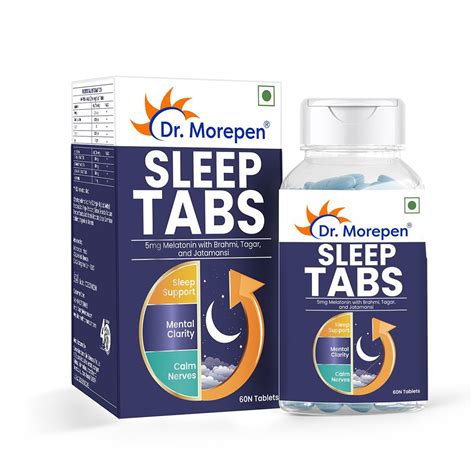 DR. MOREPEN Sleep Tabs with Jatamansi, tagar, Ashwagandha | Non ...