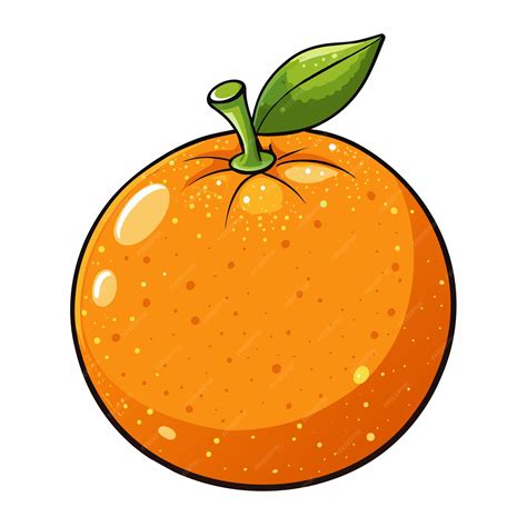 Orange cartoon vector Illustration flat style artwork concept | Premium AI-generated vector