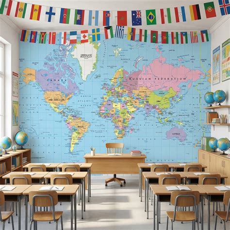 World Map Wall Mural 的图像结果