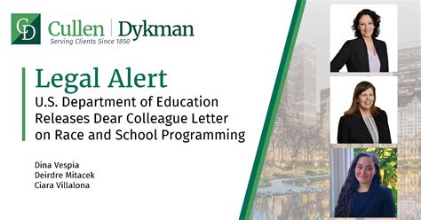 U.S. Department of Education Releases Dear Colleague Letter on Race and ...