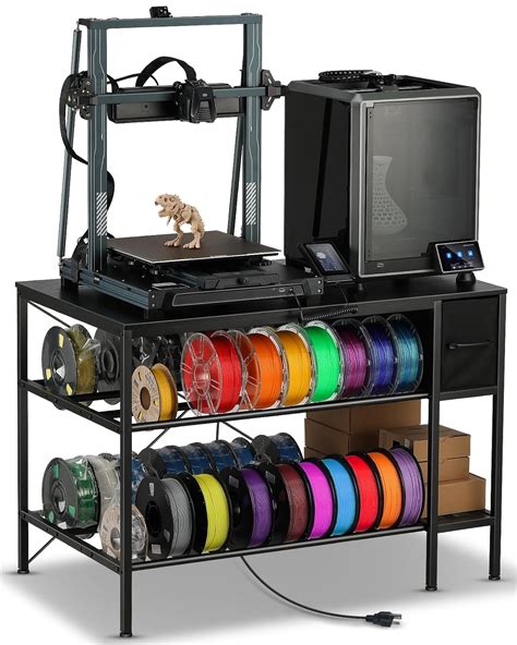 AHOWPD 3D Printer Table with Filaments Storage - 3D Printer Stand ...