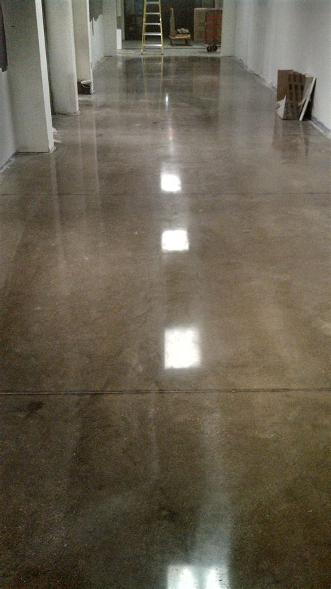 High Gloss Polished Concrete flooring at school in Des Moines, IA ...