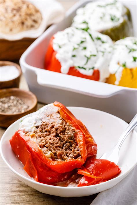 Keto Instant Pot Stuffed Peppers (No Rice Recipe) - Miss Wish