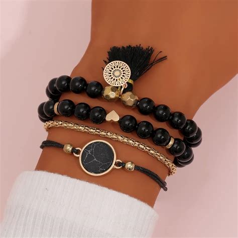 Buy KYYC Jewelry Charm Bracelet For Women Of Tassel Love Bohemia Heart ...