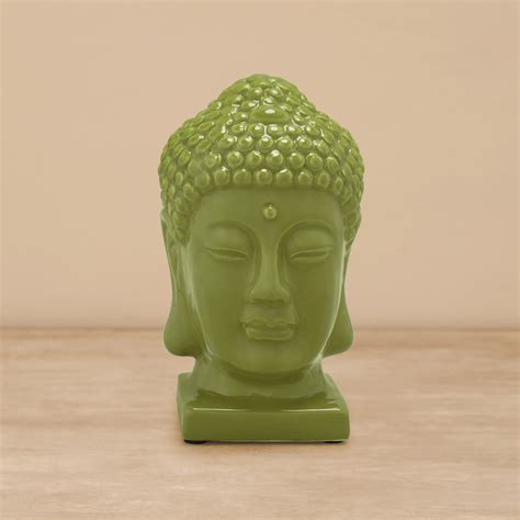 Shop Green Ceramic Buddha Head - at Best Price Online in India