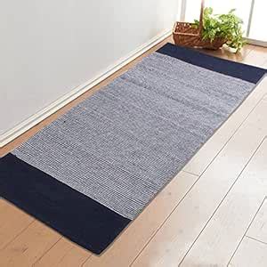 Buy Saral Home Cotton Handloom Made Yoga/Exercise Rugs - (Blue 70x170 ...