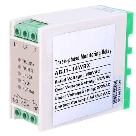 Buy Aohi WXQ-XQ Voltage Relay - 3 Phase Circuit Protection Voltage ...