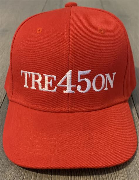 Anti TRUMP Baseball Hat TREASON 45 Donald Trump Parody Cap Embroidered ...