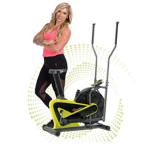 Powermax Fitness EH-225 Elliptical Cross Trainer with Hand Pulse ...