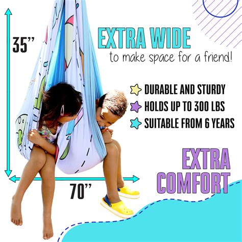 ZULY Sensory Swing Indoor, Therapy Swing for Kids Outdoor, Compression ...