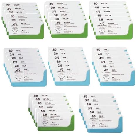 Buy Mixed Sterile Sutures 48 Pieces Suturing Practice Kit Online at ...