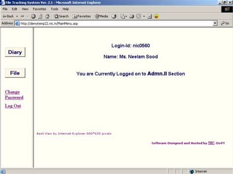 User Manual for File Tracking System