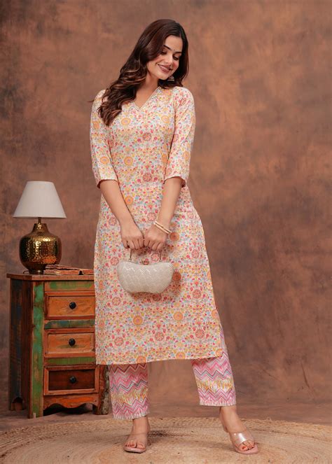 Multi Printed Straight Kurta And Trouser – Trendphoria
