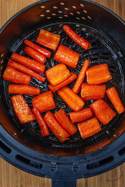 Air Fryer Carrots with Irresistible Honey Brown Sugar Glaze | Trop Rockin