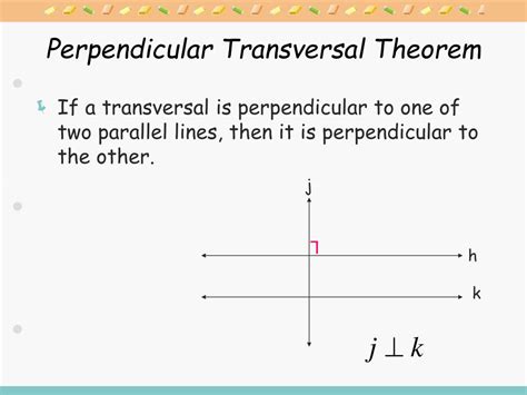 Image result for Perpendicular Transversal Theorem