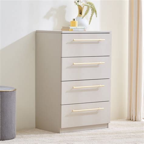 Buy Dante Chest of 4 Drawers - Grey from Home Centre at just INR 19990.0