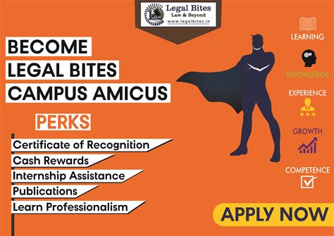 Call for Applications: Legal Bites Campus Amicus Program 2020