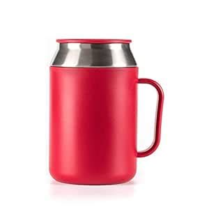 Buy Tupperware Steel and Plastic Desk Coffee Tea Mug (Red, 400ml ...