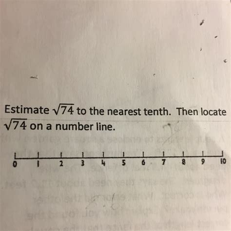 What's the square root 74 to the nearest tenth - brainly.com