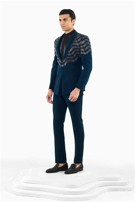 WAVE BROKEN LINE YOKE TUXEDO – Rimzim Dadu