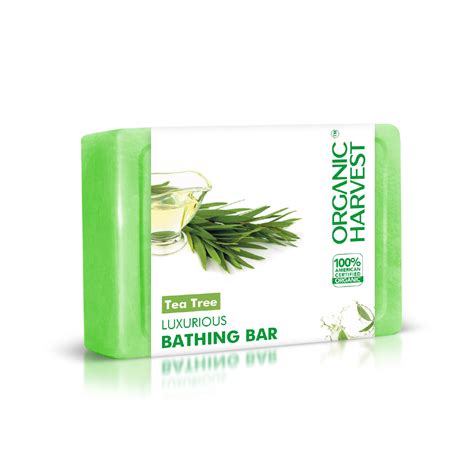 Buy Organic Harvest Luxurious Bathing Bar: Tea Tree | Tea Tree Soap Bar ...