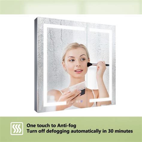 ExBrite 48-in x 30-in Lighted LED Fog Free Surface/Recessed Mount Matte ...