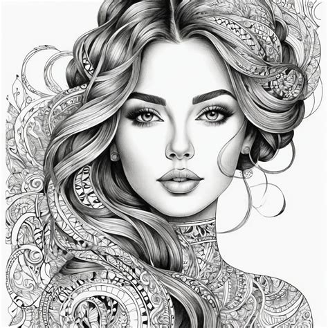 Beautiful Woman Pencil Sketch | Stable Diffusion Online