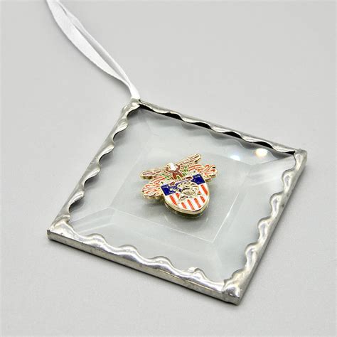 Ornament: USMA Crest Stained Glass | West Point Spouses' Club Gift Shop ...
