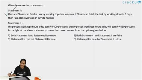 [Video] Given below are two statements : Statement I : Ram and Shyam ...