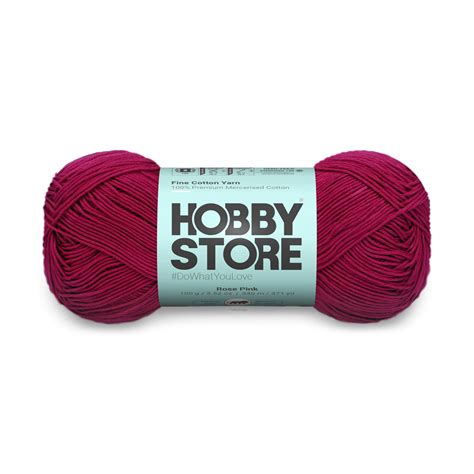 Fine Mercerised Cotton Yarn by Hobby Store - Rose Pink 253 – Magic Needles