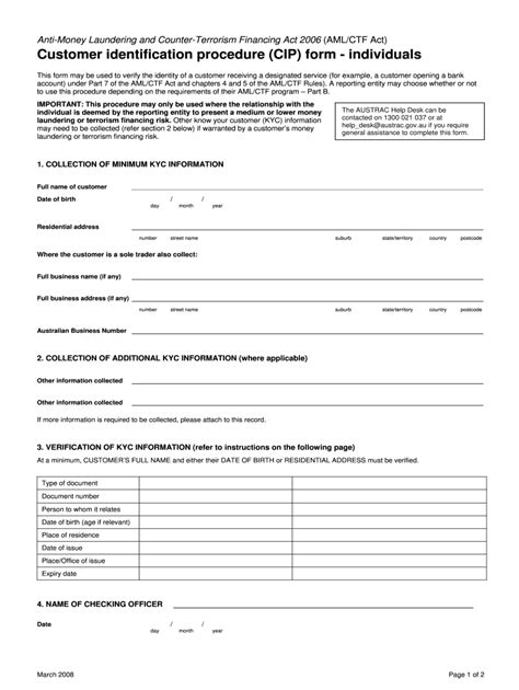 2008-2026 AU AUSTRAC AML/CTF Customer Identification Procedure (CIP ...
