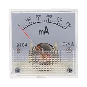 Enakshi DC Ammeter Analog Panel Meter Amp Meter Current Gauge Pointer ...