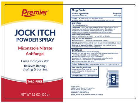 MICONAZOLE NITRATE- jock itch spray talc free aerosol, spray