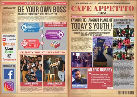 Menu at Cafe Appetito, Vadodara, GF-22/23