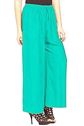 Buy ZCC ZOYA Collection ® - Women Rayon lower - Plazo – RAMA GREEN ...