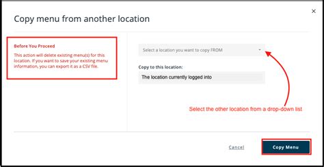 Image result for Menu Import Code