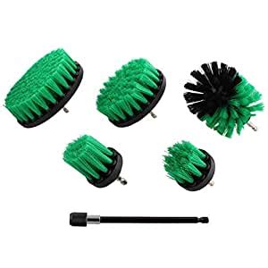 ABN 1/4in Drive Nylon Scrubber Drill Attachment Cleaning Brush 5pc Set ...