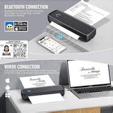 SEZNIK Portable A4 Printer, Wireless, Inkless for Professionals,Tavel ...