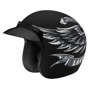 Studds Jetstar Classic D9 Love It (Matt Black, Large) : Amazon.in: Car ...