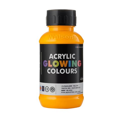 FLP. Golden Yellow - Acrylic Glowing Colours – Walsons Colours