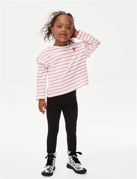Buy Pure Cotton Striped Top (2-8 Yrs) at Marks & Spencer