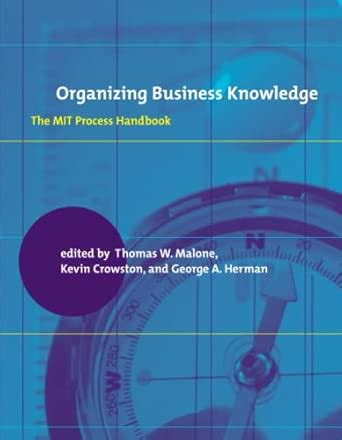 Buy Organizing Business Knowledge – The MIT Process Handbook (The MIT ...