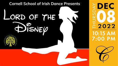 Cornell School of Irish Dance: Lord of the Disney - CK Today Calendar