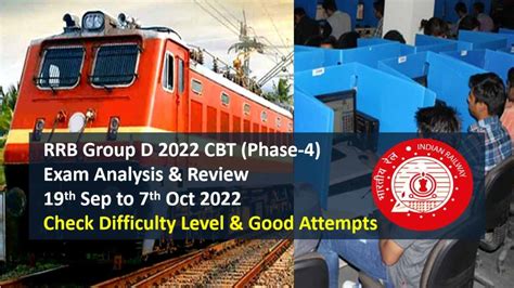 RRB Group D 2022 Exam Analysis Phase-4: Check Questions Asked ...